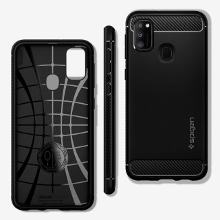 Etui Spigen Rugged Armor do Samsung Galaxy M21 czarny