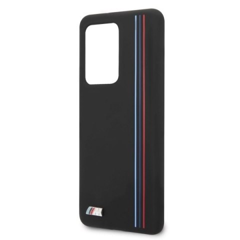 Etui hardcase BMW do Samsung Galaxy S20 Ultra czarny/black Silicone Stripes M Collection