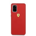 Oryginalne Etui Ferrari Hardcase do Samsung S20+ czerwony/red Silicone