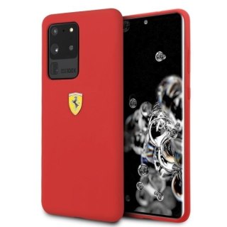 Oryginalne Etui Ferrari Hardcase do Samsung S20 Ultra czerwony/red Silicone