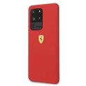 Oryginalne Etui Ferrari Hardcase do Samsung S20 Ultra czerwony/red Silicone