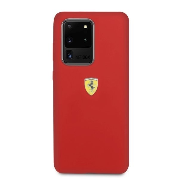 Oryginalne Etui Ferrari Hardcase do Samsung S20 Ultra czerwony/red Silicone