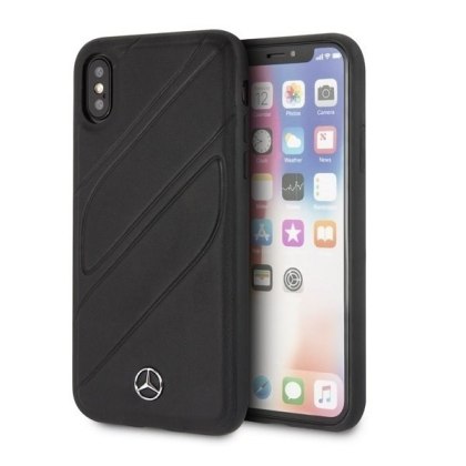 Etui Mercedes do iPhone X / Xs hard case czarny/black New Organic I