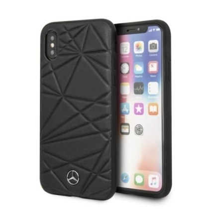 Etui Mercedes do iPhone X / Xs hard case czarny/black Twister