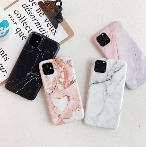 Żelowe etui Marble do Xiaomi Redmi 10X 4G / Xiaomi Redmi Note 9 różowy