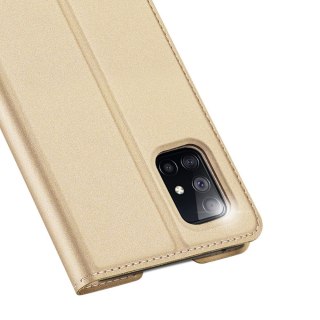 Etui z klapką DUX DUCIS Skin Pro do Samsung Galaxy A71 złoty