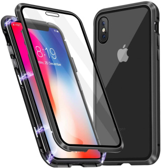 Etui Magnetyczne Szkło 360° do iPhone X/ XS