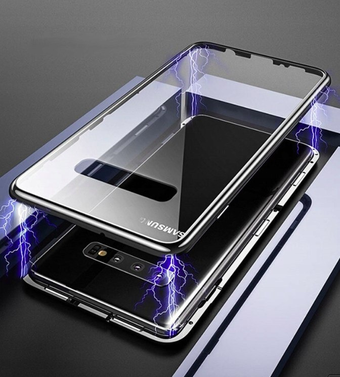 Etui Magnetyczne Szkło 360° do Samsung Galaxy S10+ Plus