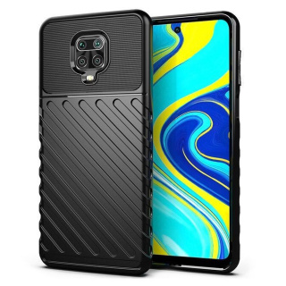 Elastyczne pancerne etui Thunder Case do Xiaomi Redmi Note 9 Pro / Redmi Note 9S czarny