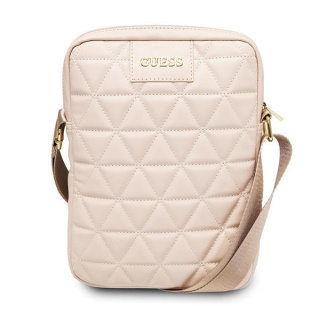 Guess Torba 10" różowa / pink Quilted Tablet Bag