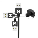 KABEL MAGNETYCZNY 3w1 micro USB / Lightning / USB typ C czarny