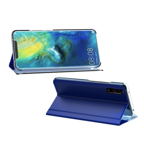 Etui z klapką z funkcją podstawki do Huawei P20 Pro różowy