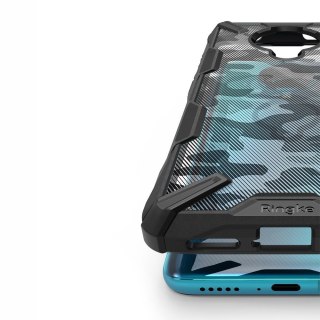 Etui pancerne z ramką Ringke Fusion X Design do Xiaomi Redmi K30 Pro / Poco F2 Pro czarny Camo Black