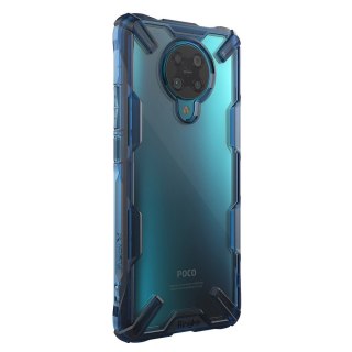 Etui pancerne z ramką Ringke Fusion X do Xiaomi Redmi K30 Pro / Poco F2 Pro niebieski