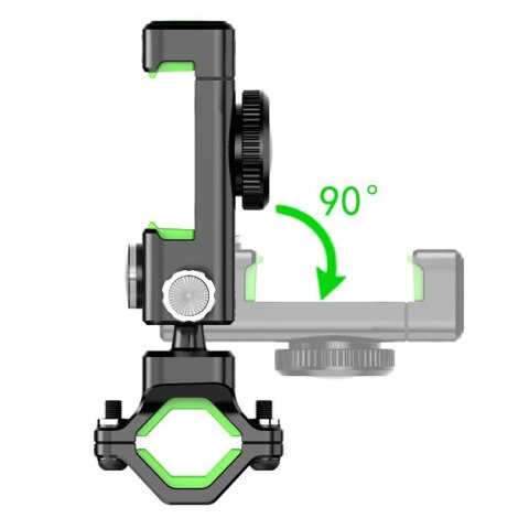 Rowerowy uchwyt na telefon + kompas na kierownicę zielony
