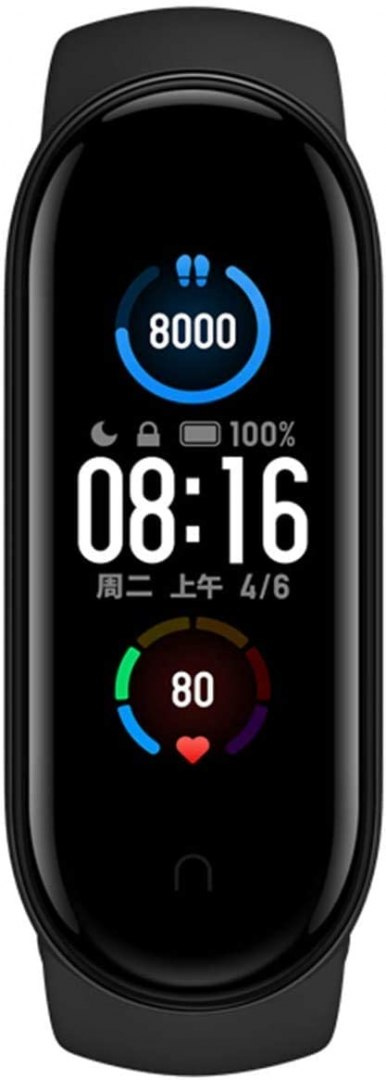 Silikonowa opaska zamienna do Xiaomi Mi Band 5 czarny