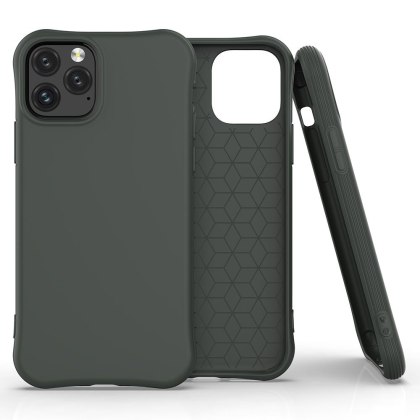 Elastyczne żelowe etui do iPhone 11 Pro Max ciemnozielony