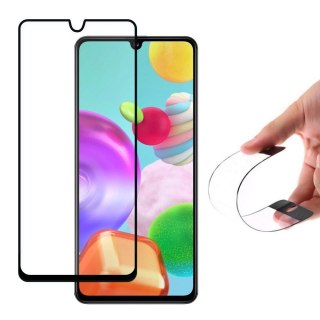 Folia szklana z ramką do Samsung Galaxy A41 czarny