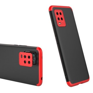 Etui na całą obudowę przód + tył do Xiaomi Mi 10 czarno-czerwony