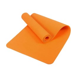 Mata gimnastyczna do ćwiczeń 181 cm x 63 cm x 1 cm joga pilates kolor pomarańczowy