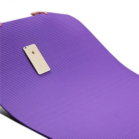 Mata gimnastyczna do ćwiczeń 181 cm x 63 cm x 1 cm joga pilates kolor pomarańczowy