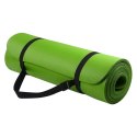 Mata gimnastyczna do ćwiczeń 181 cm x 63 cm x 1 cm joga pilates kolor zielony