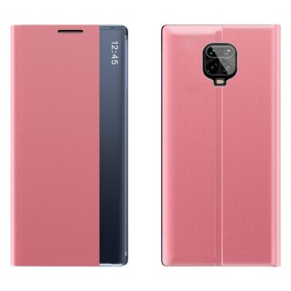 Etui z klapką z funkcją podstawki do Xiaomi Redmi Note 9 Pro / Redmi Note 9S różowy