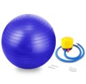 Piłka gimnastyczna 65 cm do ćwiczeń rehabilitacyjna kolor niebieski