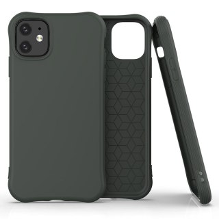 Elastyczne żelowe etui do iPhone 11 ciemnozielony