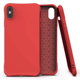 Elastyczne żelowe etui do iPhone XS Max czerwony