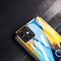 Etui nakładka ze szkła hartowanego Color Glass Case z osłoną na aparat do Huawei P30 Lite wzór 1