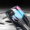 Etui nakładka ze szkła hartowanego Color Glass Case z osłoną na aparat do Huawei P30 Lite wzór 1