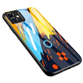 Etui ze szkła hartowanego z osłoną na aparat Color Glass Case do Xiaomi Redmi Note 9 Pro / Redmi Note 9S pattern