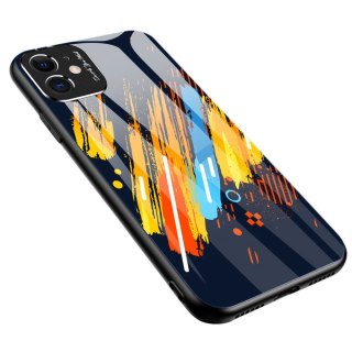 Etui ze szkła hartowanego z osłoną na aparat Color Glass Case do Xiaomi Redmi Note 9 Pro / Redmi Note 9S pattern