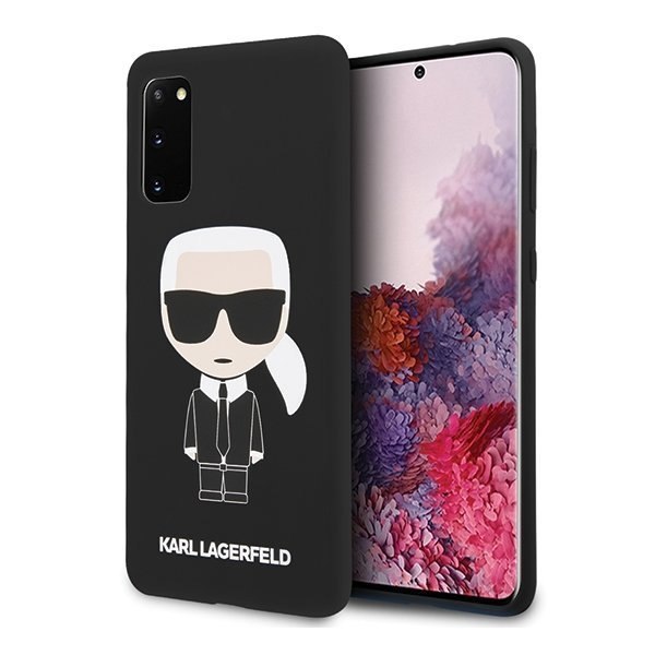 Etui Karl Lagerfeld do Samsung Galaxy S20 czarny/black Silicone Iconic