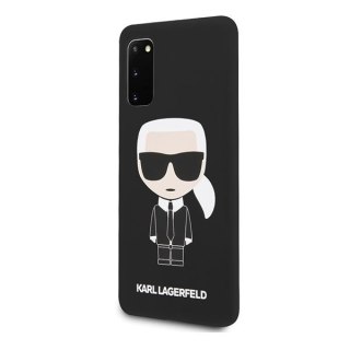 Etui Karl Lagerfeld do Samsung Galaxy S20 czarny/black Silicone Iconic