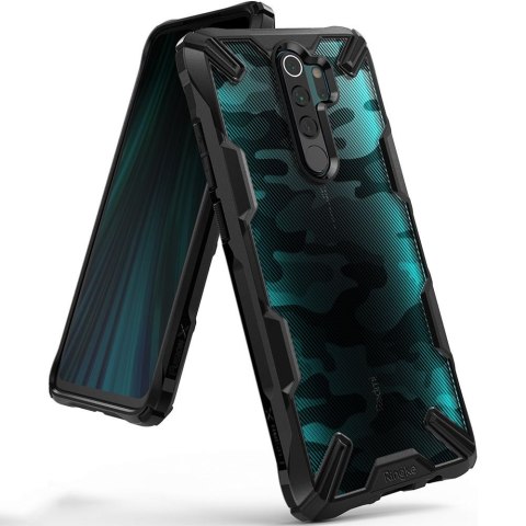 Etui pancerne z ramką Ringke Fusion X Design do Xiaomi Redmi Note 8 Pro czarny