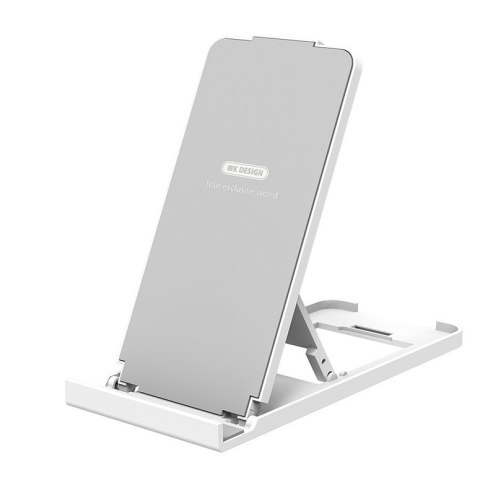 Biurkowy stojak WK Design składana podstawka na telefon tablet biały