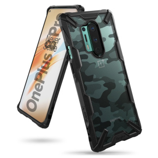 Etui pancerne z ramką Ringke Fusion X Design do OnePlus 8 Pro czarny