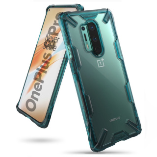 Pancerne etui Ringke Fusion X z ramką do OnePlus 8 Pro zielony