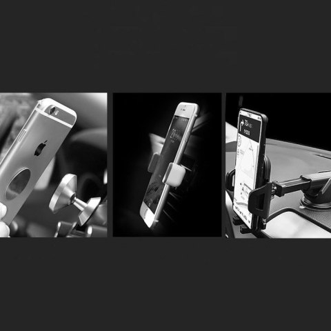 Wozinsky magnetyczny uchwyt samochodowy na kratkę wentylacyjną nawiew czarny (WCH-02)