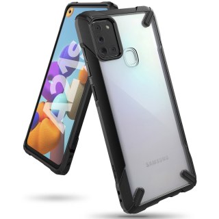 Etui pancerne z ramką Ringke Fusion X do Samsung Galaxy A21S czarny