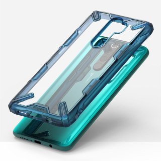 Etui pancerne z ramką Ringke Fusion X do Xiaomi Redmi Note 8 Pro niebieski