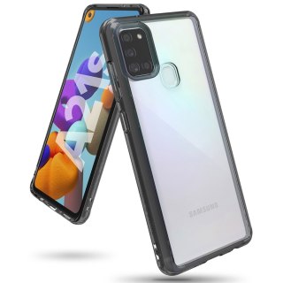 Etui z żelową ramką Ringke Fusion do Samsung Galaxy A21S czarny