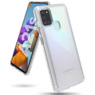 Etui z żelową ramką Ringke Fusion do Samsung Galaxy A21S przezroczysty