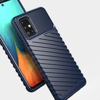 Etui Thunder Case Elastyczne Pancerne do Samsung Galaxy A51 niebieski