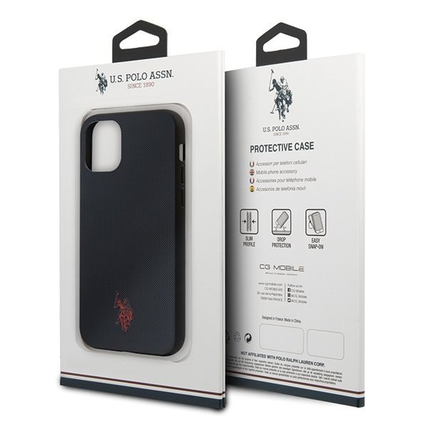 Etui US Polo do iPhone 11 Pro granatowy/navy Polo Type Collection