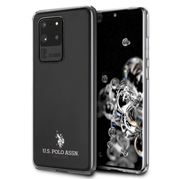 Etui US Polo do Samsung Galaxy S20 Ultra czarny/black Shiny