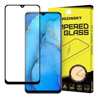 Szkło hartowane Full Glue na cały ekran z ramką do Oppo Reno3 czarny