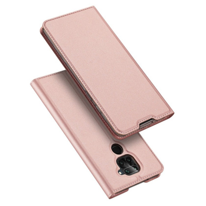 Etui z klapką DUX DUCIS Skin Pro do Xiaomi Redmi 10X 4G / Xiaomi Redmi Note 9 różowy